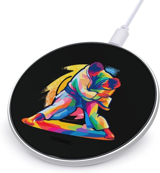 Jiu Jitsu Judo Sports Wireless Charger Portable Charging Pad | LightweightAll Smartphone