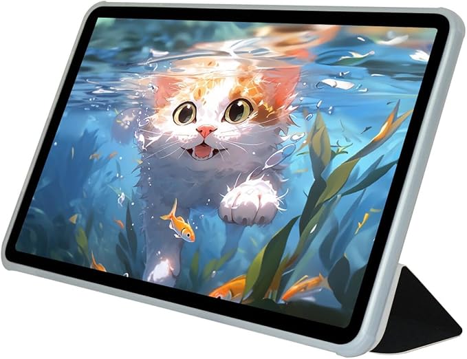 Folio Stand Case for Teclast T60 Plus Tablet 12 PU Leather Slim Multi-Viewing Angles Cover with Auto Wake/Sleep Function Hard Back Shell Protective Sleeve