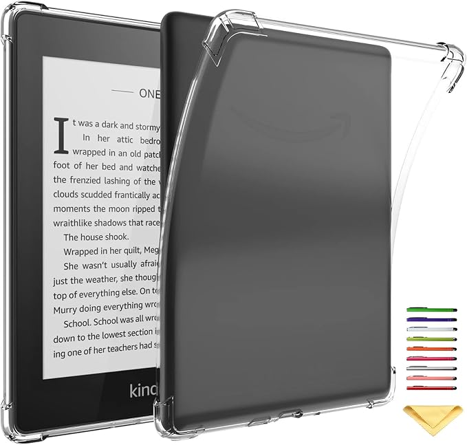 Clear Case for All-New Amazon Kindle Fire Max 11 Tablet (13th Generation 2023 Release) 11 Slim Lightweight Shell Transparent Soft TPU Back Shockproof Crystal Reinforced Corner Cover Clear