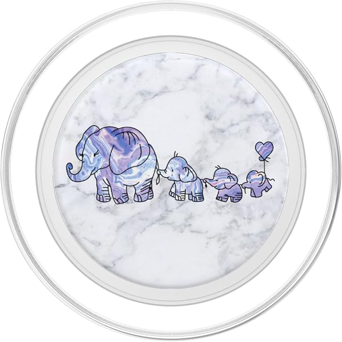 3 Kiddos Mama Elephant - 3 kids - Elephant Mom Phone Grip - PopSockets Adhesive PopGrip