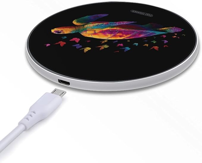 Sea Turtle Tortoise Butterfly Wireless Charger Portable Charging Pad | LightweightAll Smartphone
