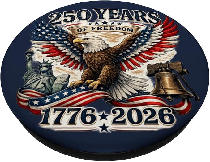 250 Years America Anniversary 250th Independence Day Freedom PopSockets PopGrip for MagSafe