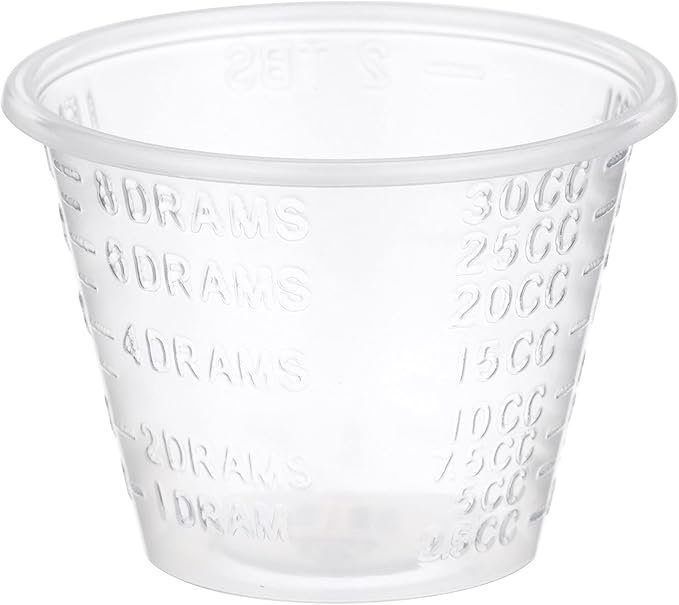 McKesson Medicine Cups, Small, Clear, Mixing, Resin, 1 oz, 30 mL, 5000 ct