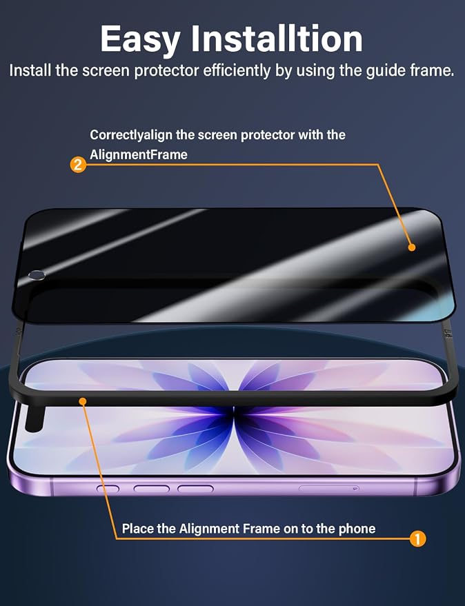 X-level 2 Pack for iPhone 17 Screen Protector with Alignment Frame Anti-Scratch Case FriendlyEasy InstallationTempered Glass Transparent HD for iPhone 17 6.3 Clear Film