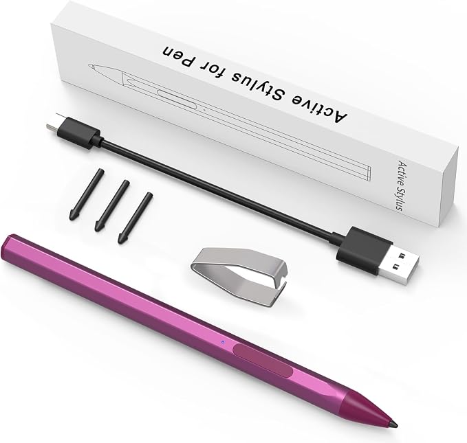 ASUS Stylus Pen for Transformer/Vivobook Flip/Notebook Touchscreen Laptop/Tablet - Rechargeable 4096 Pressure Sensitivity Microsoft MPP Protocol Black