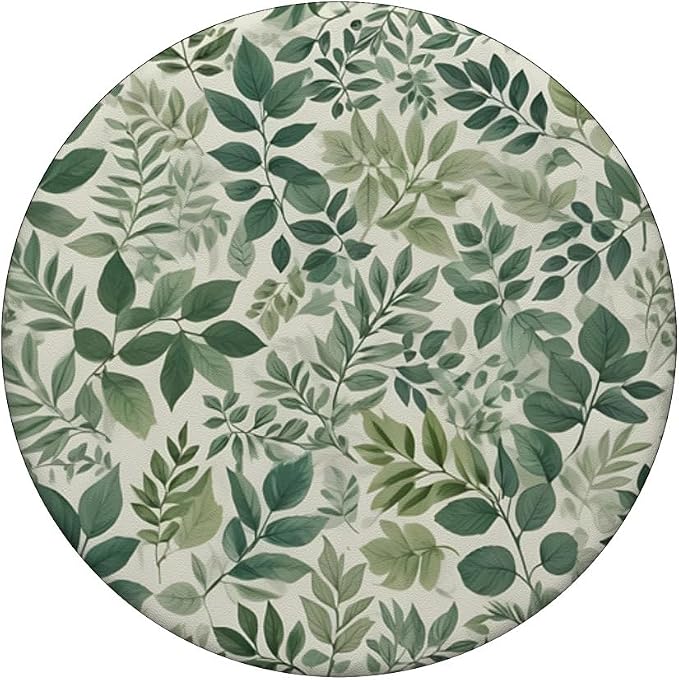 Sage Garden Green Floral Leaves PopSockets Adhesive PopGrip