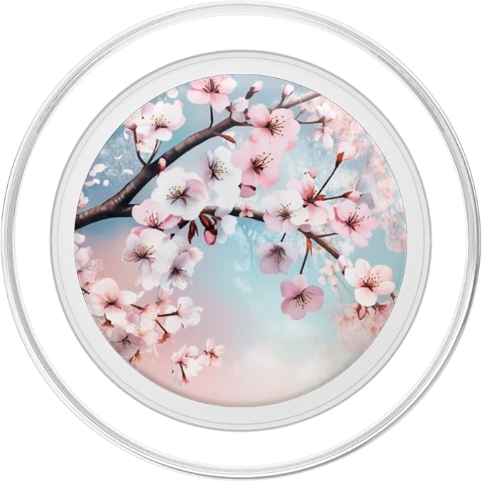 Cherry Blossom Sakura Japanese Cherry Blossom PopSockets PopWallet for MagSafe
