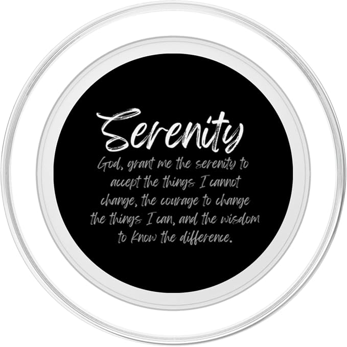 Serenity Prayer God Grant Me The Serenity AA NA Alcoholic PopSockets PopGrip for MagSafe