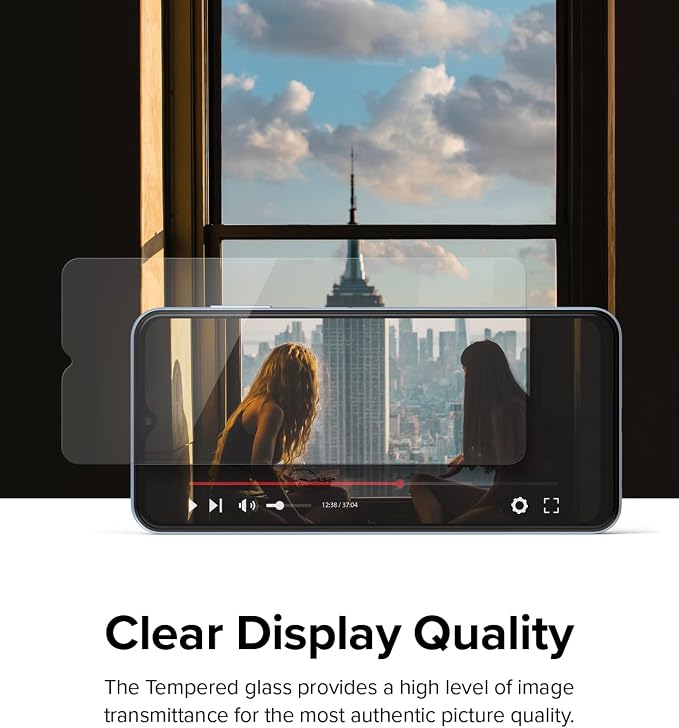 Ringke for Samsung Galaxy A13 4G / 5G Screen Protector [Glass 2 Pack] | Case Friendly Shatterproof Premium 9H Hardness Tempered Glass