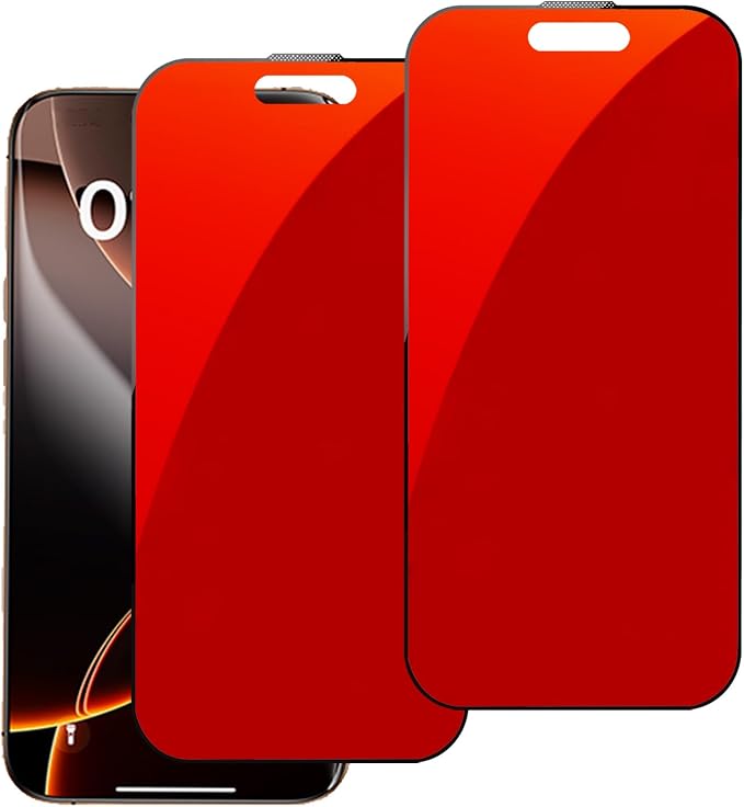 2 Pack for iPhone 13 Pro Max / 14 Plus Privacy Screen Protector Anti spy Tempered Glass Gradient Colorful Anti blue Light Film 6.7 inch