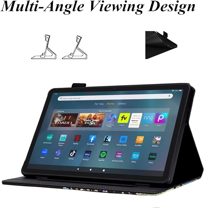 DTangLsm for Amazon Fire Max 11 Case (13th Generation 2023 Release) Black | Kindle Fire Max 11 Tablet Case Slim Folding PU Leather Stand Cover for Fire Max 11 Tablet 13th Gen Case with Auto Wake/Sle