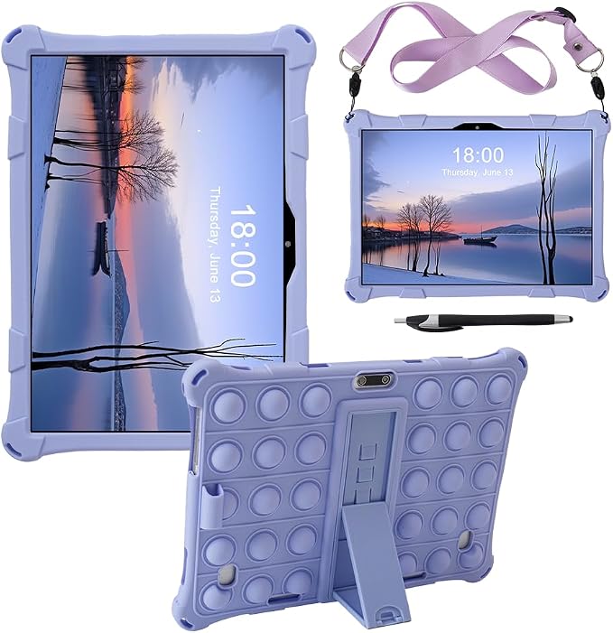 Case for Dragon Touch Notepad K10 10-inch Universal Tablet Case Multi-Functional Protective Cover for ZZB ZB10/PRITOM Touch10 Tablet(Black)