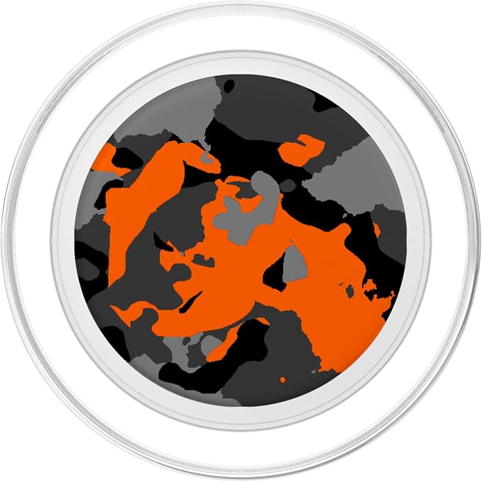 Orange Camouflage PopSockets Adhesive PopGrip