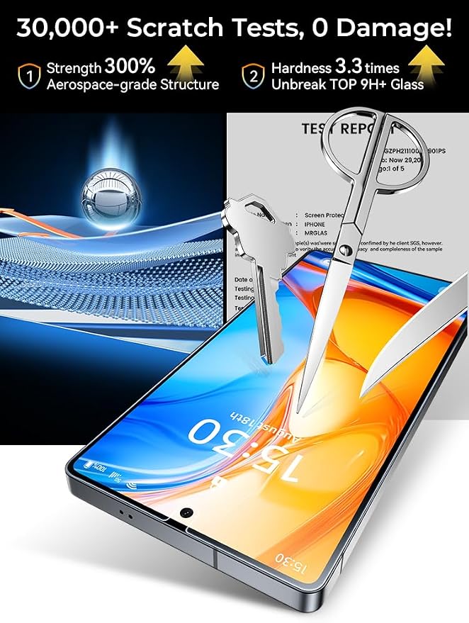 2+2 Packs for iPhone 17 Pro Privacy Screen Protector with Camera Protector | TOP 9H+ Tempered Glass [Zero Bubble][10X Military Protection] Anti Spy 17 ProMax Tempered Glass Full CoverageCase-Friendly