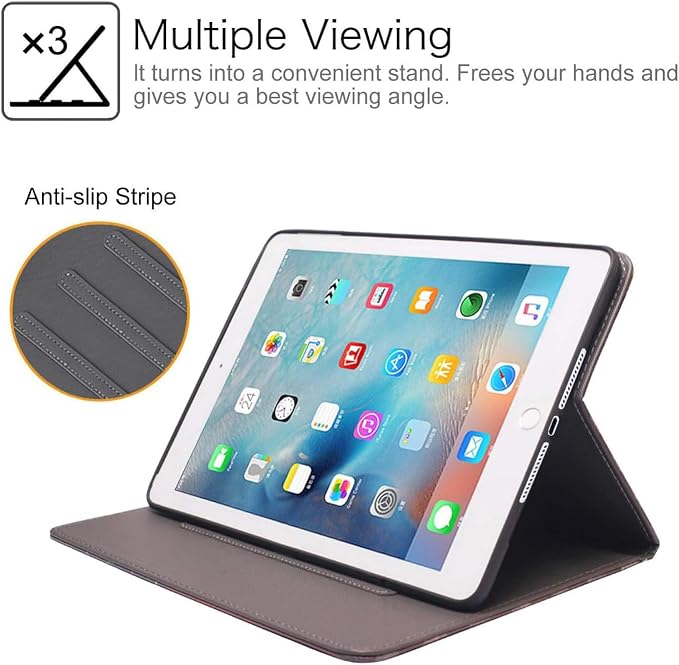 for iPad mini 1 2 3 4 5 Case Stay Positive Work Hard and Make It Happen Inspirational Quote Slim Lightweight PU Leather Stand Cover with Auto Wake/Sleep for iPad mini 5th/4th Gen 7.9 Inch