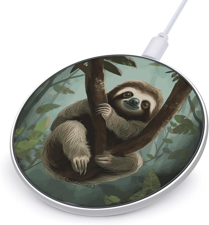 Sloth2 Wireless Charger Magnetic Phone Induction Charger 10w Fast Wireless Charging Station Compatible with iPhone 17 16 15 14 13 12 Pro Max Samsung Galaxy S25 S24 S23