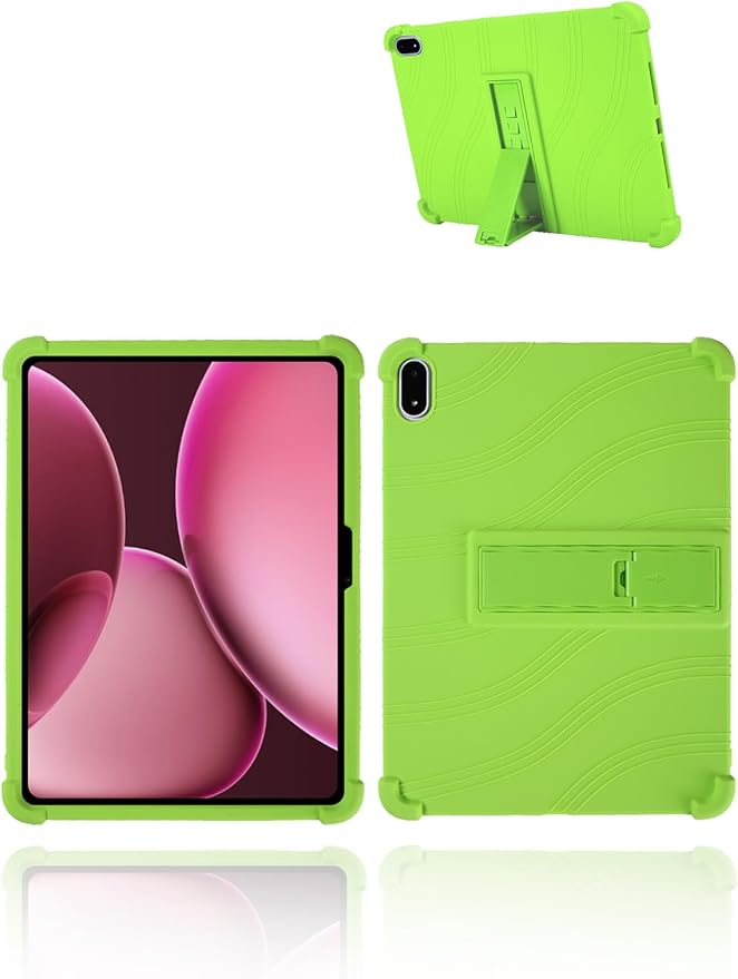 for OnePlus Pad 3 Android 15 Tablet13.2 inch Tablets CaseSoft Silicone Adjustable Stand Cover Lightweight Kids FriendlyBlack.