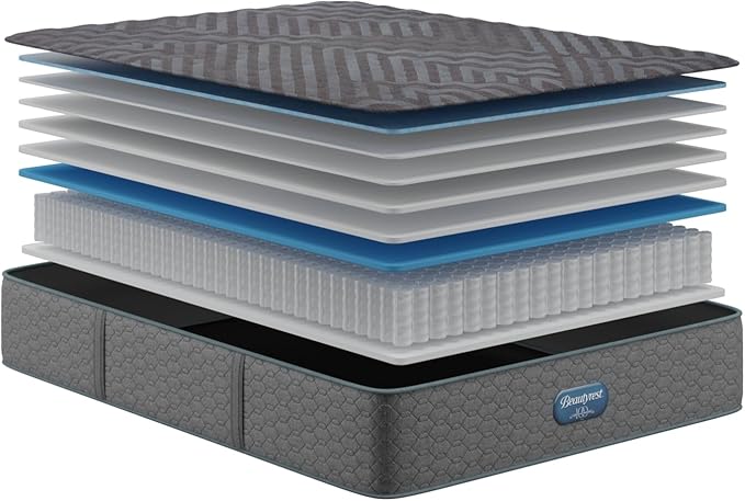 Beautyrest Days End Extra Firm 13.25" Mattress - Cal King - Cooling Tech, Supportive Durable Pocketed Coils, Pressure Relief, Motion Separation; 100 Night Sleep Trial and 10 Year Warranty
