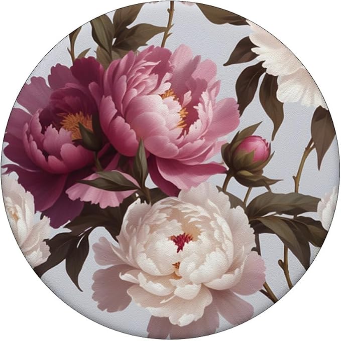 Purple Pink Flower Floral Pattern PopSockets Adhesive PopGrip
