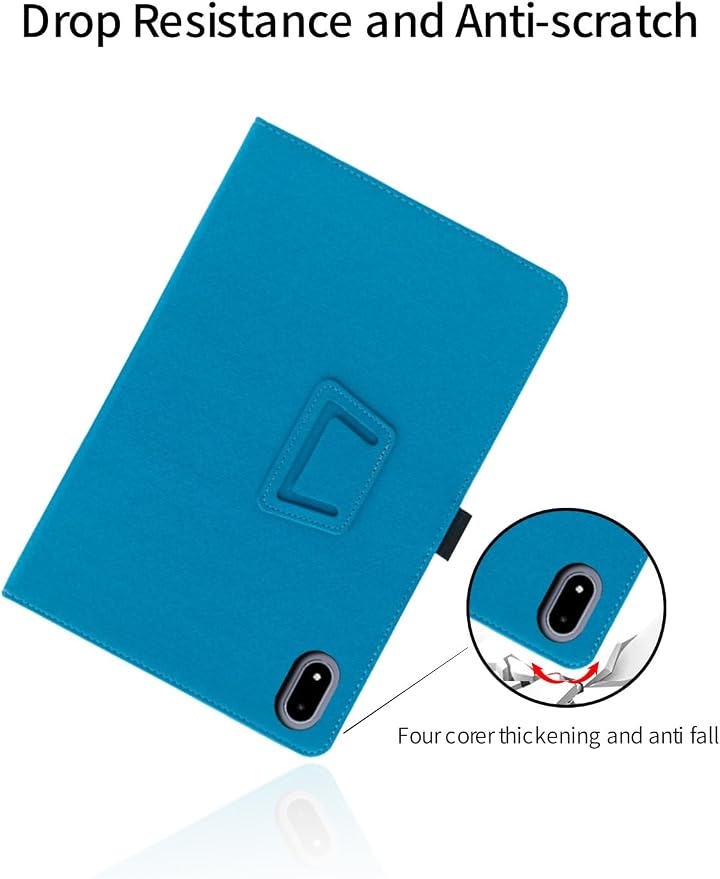 for OnePlus Pad 3 2025 13.2 Inch Android Tablet CaseBOVUGAC Folding Stand Protective Cover with Pencil Holder and Wrist StrapFull Protection Premium PUScratch Resistant(Black)