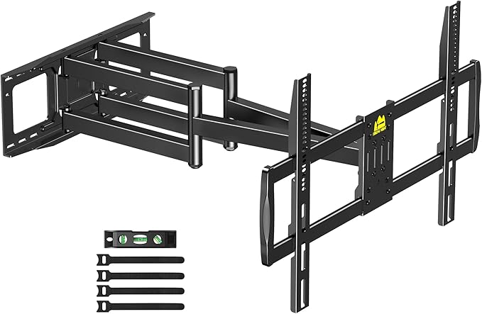 FORGING MOUNT Heavy Duty XXL Full Motion TV Wall Mount for 55-120 inch Extra Large TVs 98" 100",Holds 275 lbs, Max VESA 900x600, 42.9" Extension Long Arm TV Mount Swivel,Tilt,Preassembled,16-24” Studs
