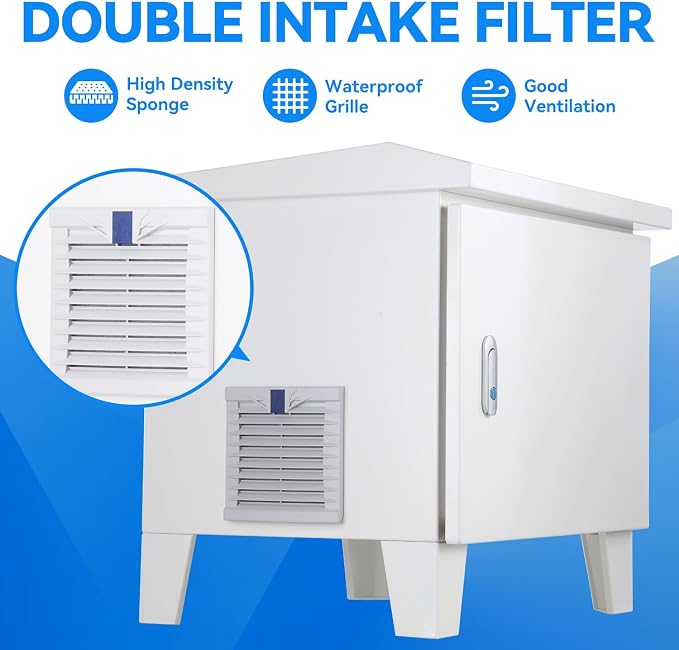 Pond Aerator Cabinet, 24.7”×18.9”×23.5, Weatherproof Outdoor Cabinets