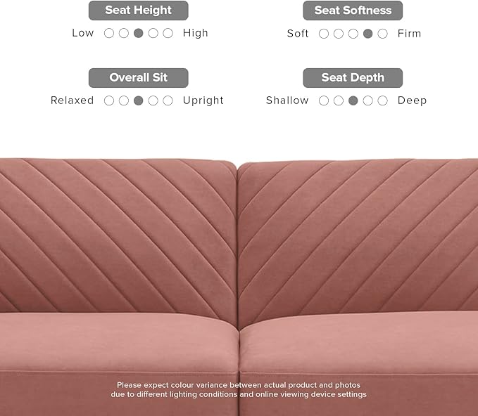 mopio 76.4" Futon Sofa Bed, Couch, Loveseat, Sleeper Sofa, Mid Century Modern Futon Couch, Sofa Cama, Couches for Living Room (Old Rosa Velvet)