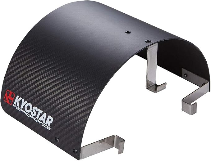 Kyostar Universal 100% Real Carbon fiber Air Filter Heat Shield Cover Burning