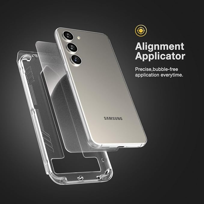 Designed for Samsung Galaxy S24 Tempered Glass Screen Protector UHD &amp Camera Lens Protector with Applicator