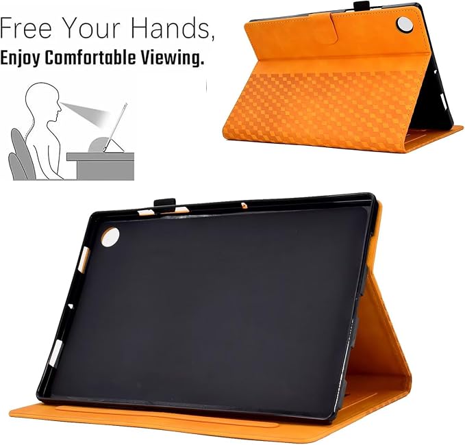 Fancity Case Fits Samsung Galaxy Tab A9/A11 Plus 11” 2025/2023 X210/X216 | Premium PU Leather Cover with Multi-Angles Pencil Holder Smart Wake Sleep for Galaxy Tab A9 A11 Plus X218 Beach