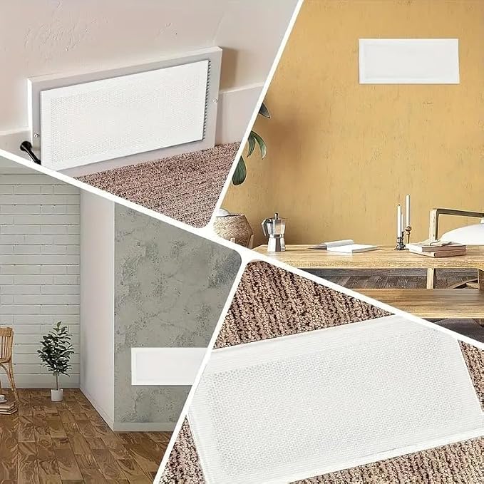 4-Pack White Strong Magnetic Vent Covers 7x13 Inch