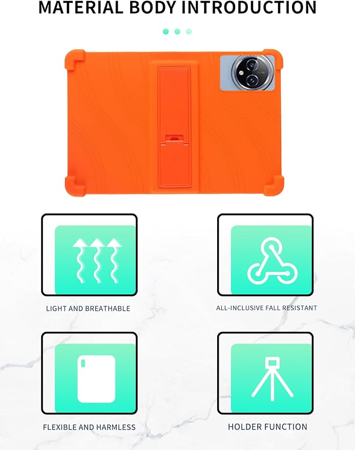 Case for Raemond K80 Tablet 10 Inch Android 15WUNIAK Hollow Back DesignHeat Dissipation Shockproof Lightweight Adjustable Kickstand Silicone Shell&ampKids Friendly Soft CaseBlack
