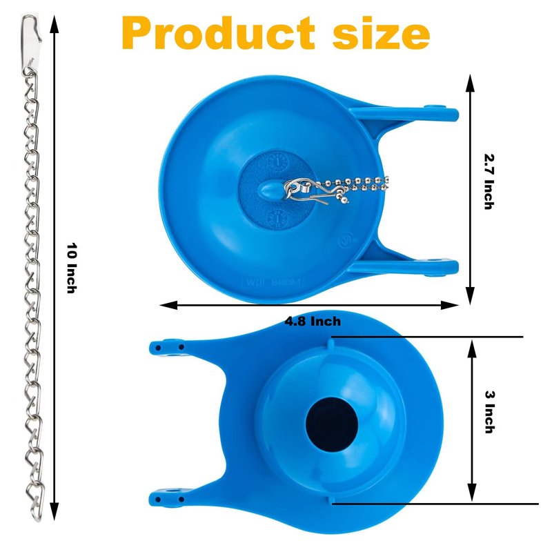 Gerber Toilet Flapper Replacement, 1-Pack 3 inch Toilet Stopper Kit for Gerber 99-788 Fits 3 inch Toilet Flush Valve, Water Saving, Easy to Install