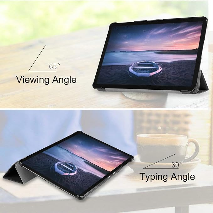 Kepuch Custer Case for Samsung Galaxy Tab S4 10.5 T830 T835 T837 PU Leather Case Cover for Samsung Galaxy Tab S4 10.5 T830 T835 T837 - Black