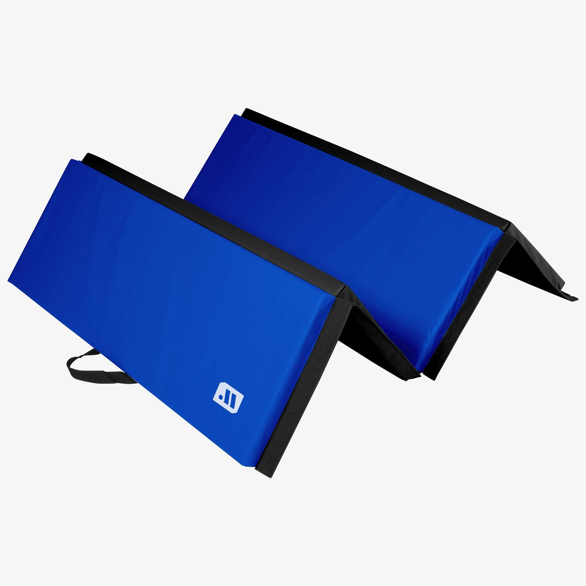 We Sell Mats 4 ft x 6 ft x 2 in Personal Fitness & Exercise Mat, Lightweight and Folds for Carrying, Black / Blue