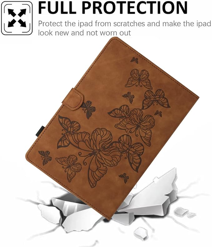 Case for Kindle Fire HD 10/10 Plus 13th/11th Generation 2023/2021 | PU Leather Folio Folding Stand Protective Cover for Fire HD 10.1 inch Tablet Auto Sleep Wake Hummingbird