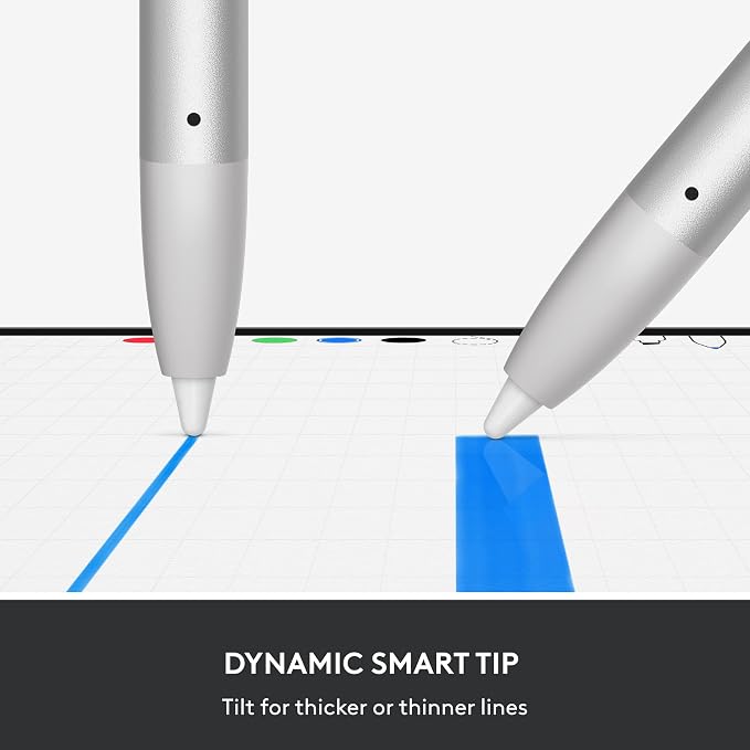 Logitech Crayon Digital Pencil for iPad USB-C Ports | Apple Pencil technology anti-roll design dynamic smart tip