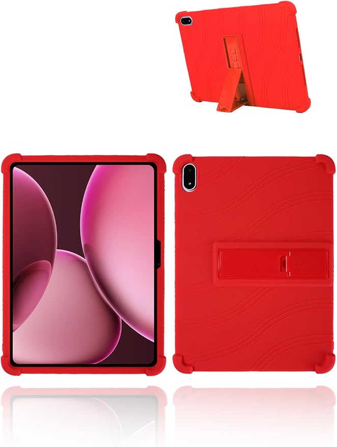 for OnePlus Pad 3 Android 15 Tablet13.2 inch Tablets CaseSoft Silicone Adjustable Stand Cover Lightweight Kids FriendlyBlack.