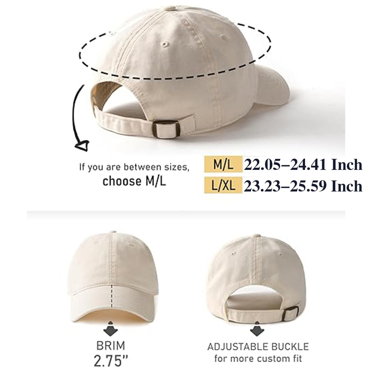 2 Packs Womens Baseball Caps Plain Baseball Hat Summer Sun Visor Hats Baseball Cap Men Adjustable Dad-Hat