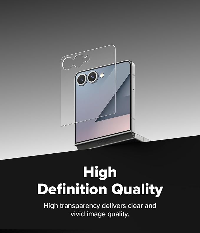 Ringke for Samsung Galaxy Z Flip 7 Screen Protector [Tempered Glass Pro] | Cover Display Tempered Glass Pro 2 Pack Super Easy to Install Case Friendly Protector for the Outer Display