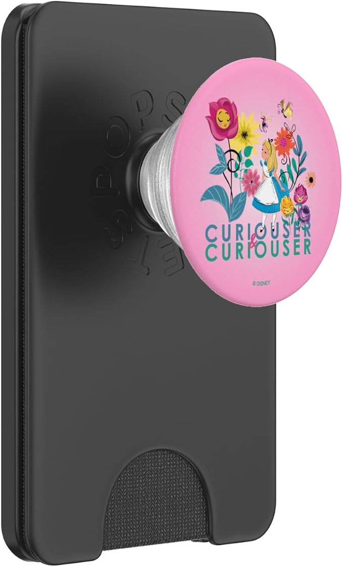 Disney Alice in Wonderland Curiouser &amp Curiouser Pink PopSockets Adhesive PopGrip