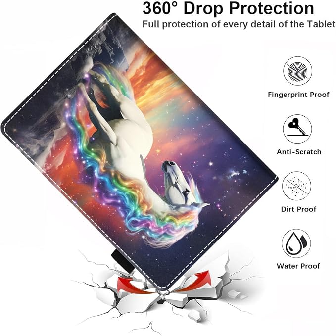Case for All-New Amazon Fire HD 10 &amp 10 Plus Tablet 10.1 (13th/11th Generation 2023/2021 Release) - Slim PU Leather Folio Smart Cover with Auto Wake/Sleep Bible Verse Psalm 46:5