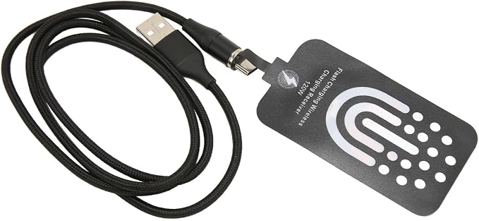 Mingzhe Wireless Charging Receiver Adapter Thin Magnetic Fast Charge for Type C Devices PVC 120W 1 X Receiver 1 X Cable