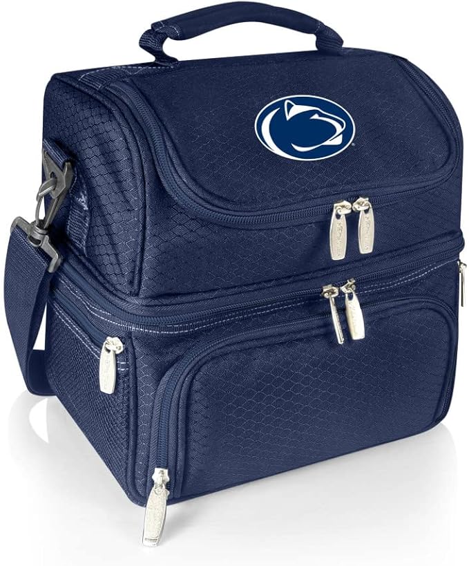 PICNIC TIME NCAA Nebraska Cornhuskers Pranzo Lunch Bag - Insulated Lunch Box with Picnic Set - Lunch Cooler Bag
