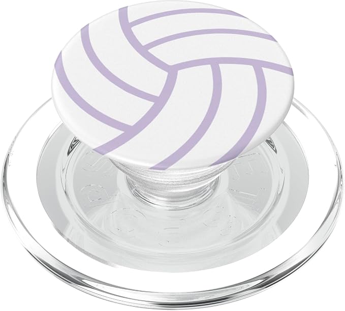 White Light Pastel Purple Volleyball PopSockets Adhesive PopGrip
