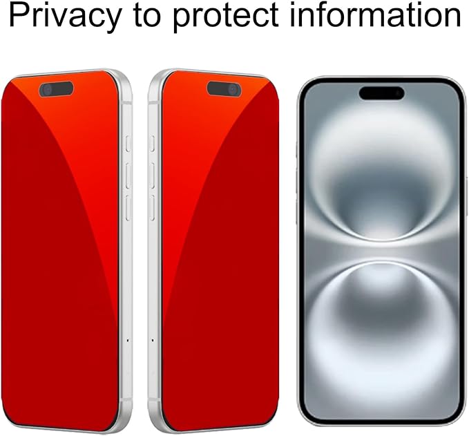 2 Pack for iPhone 13 Pro Max / 14 Plus Privacy Screen Protector Anti spy Tempered Glass Gradient Colorful Anti blue Light Film 6.7 inch