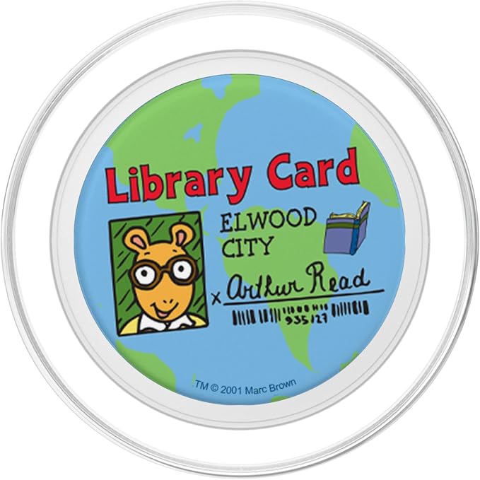 Arthur Globe Library Card PopSockets Adhesive PopGrip