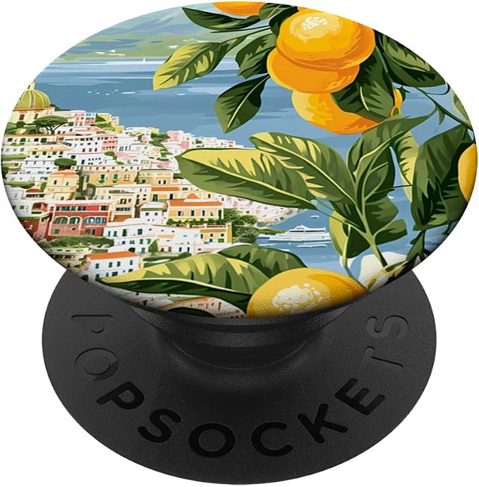 Italian Coast with Amalfi Lemons from the Mediterranean Sea PopSockets PopGrip for MagSafe