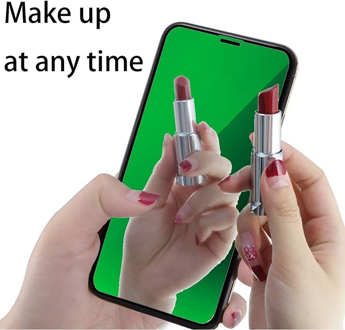 2 Pack Anti-Blue Privacy Tempered Glass Suit for iPhone 11 / iPhone XR Mirror Anti-Spy Screen Protector Anti-Peeping Film Electroplated 9H Hardness Anti-scratch 6.1 inch(Green)