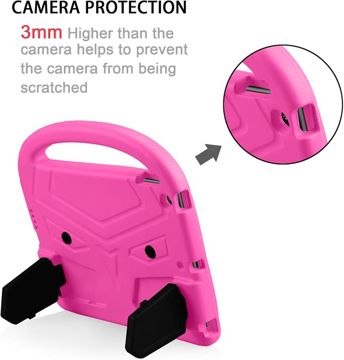 Kids Case for Samsung Galaxy Tab A 8.0 (2019) SM-T290/SM-T295 Techcircle Kid Child Safe Shock Proof EVA Rugged Protective Handle Stand Case for Galaxy Tab A 8.0 SM-T290/SM-T295 Tablet Black